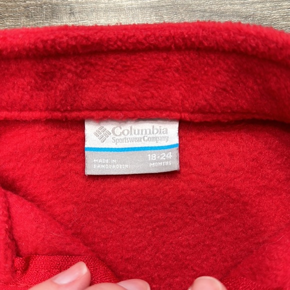 Columbia • red full zip fleece - Picture 4 of 4